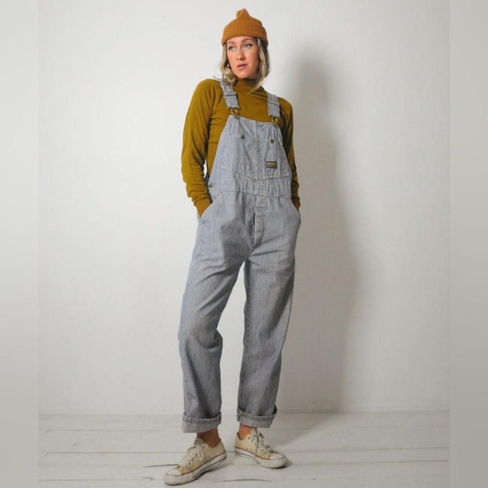Vintage Oshkosh hickory overall size 40Size: Men's / US 40 / unisex, - Picture 1 of 12